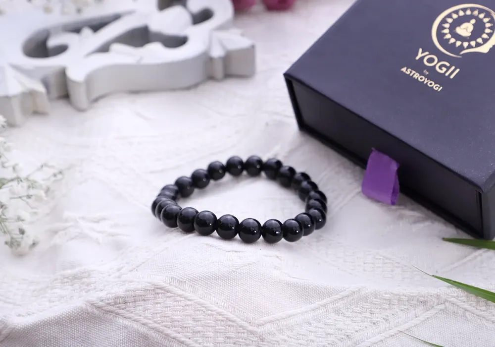 Black Tourmaline Bracelet 22 Beads